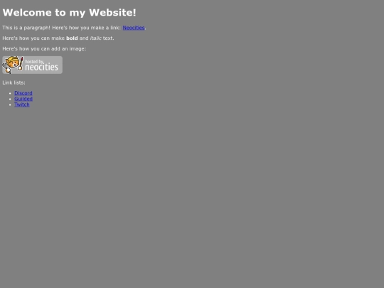 links screenshot