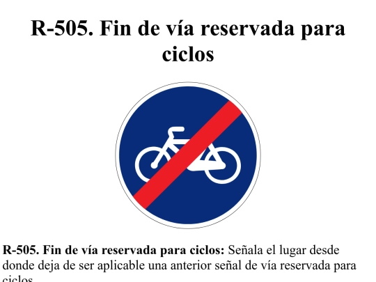 reglamentarias/r505 screenshot