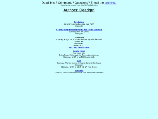 jsbarchive/authorlist/deadgrrl screenshot