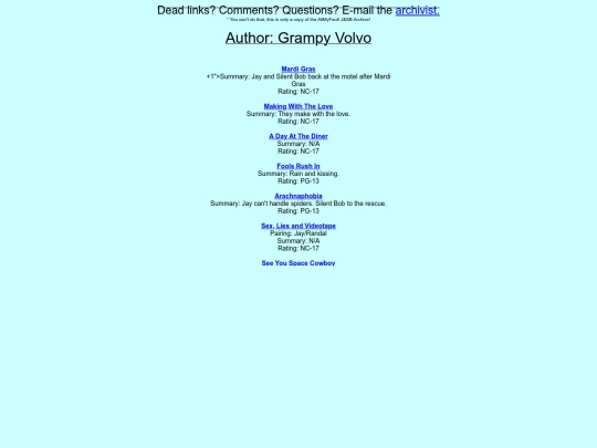 jsbarchive/authorlist/grampy_volvo screenshot