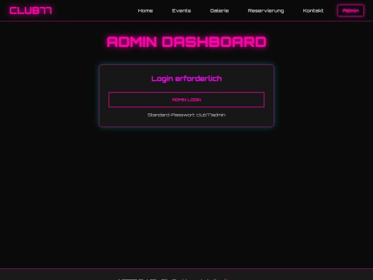 admin screenshot