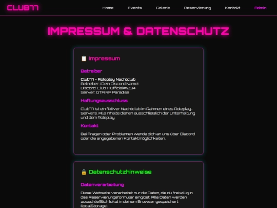 impressum screenshot