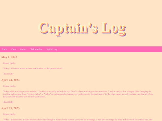 captains-log screenshot