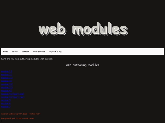 cursed-web-modules screenshot