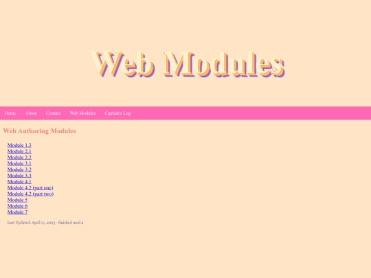 web-authoring-modules screenshot