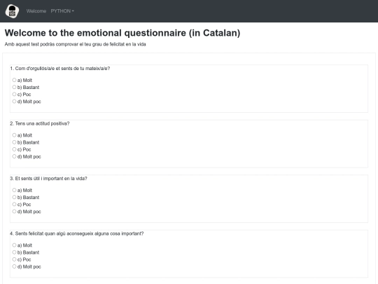 questionari screenshot