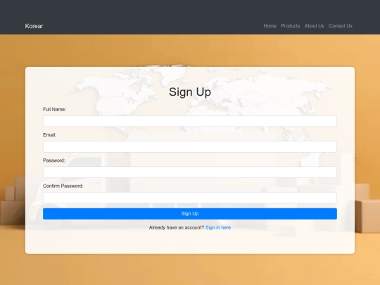 rakesh/signup screenshot