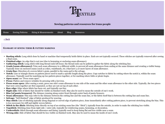 resources/glossary screenshot