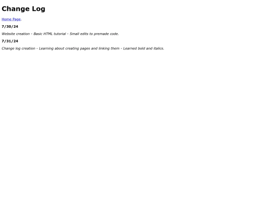 changelog screenshot