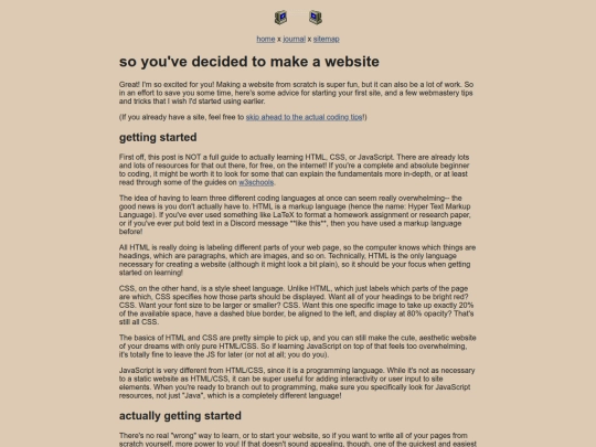 journal/essays/webmaster_tips screenshot