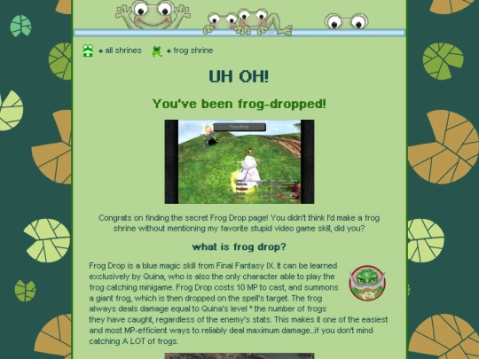 shrines/frogs/frogdrop screenshot