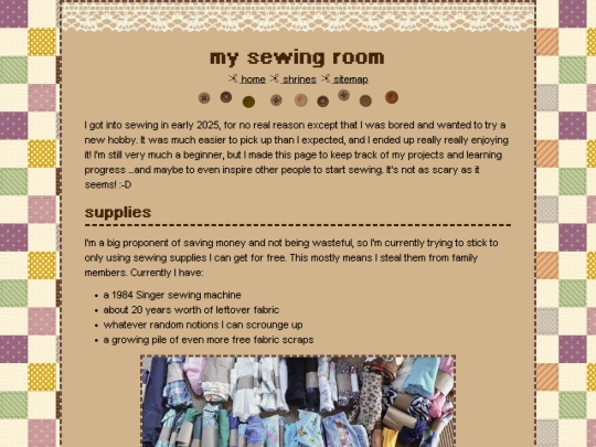 shrines/sewing screenshot