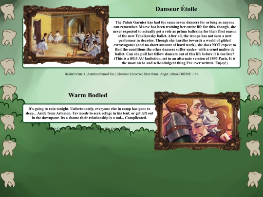 fanfictions screenshot