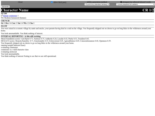 randgen/randgen screenshot