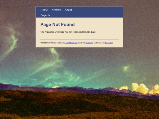 not_found screenshot