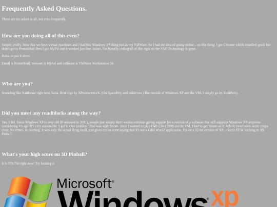 faq screenshot