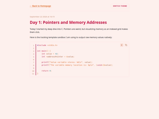log screenshot