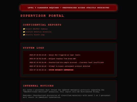 supervisor-portal screenshot