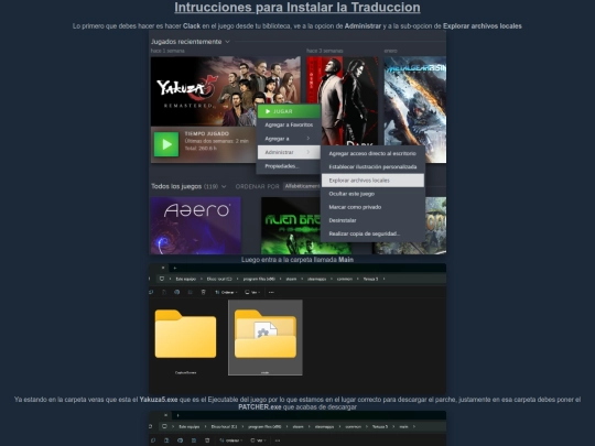 traduccion-yakuza-5/parche-pc screenshot