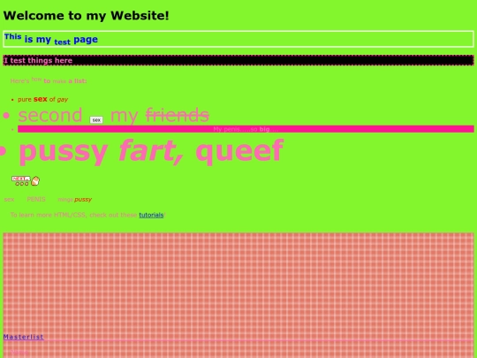 testpage screenshot