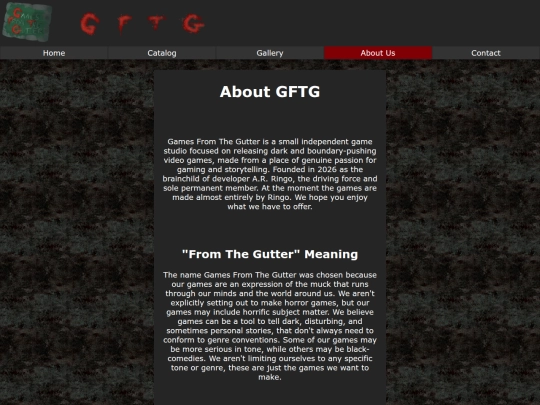 Games From The Gutter/about2 screenshot