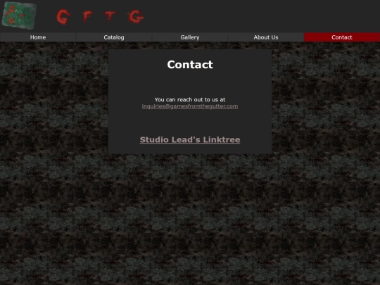 Games From The Gutter/contact screenshot