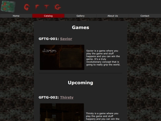 Games From The Gutter/games screenshot