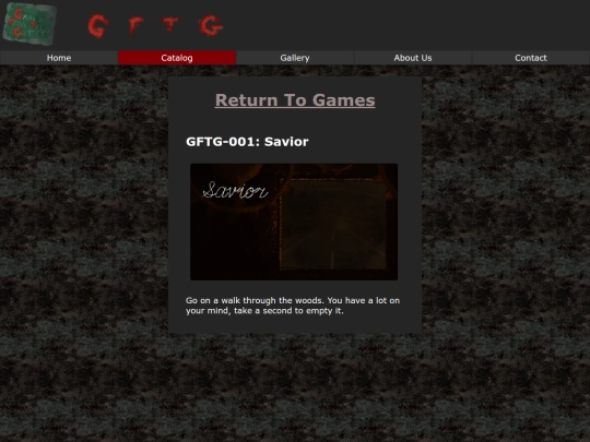 Games From The Gutter/savior screenshot