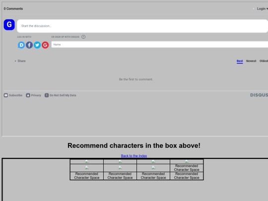 recommended-characters screenshot