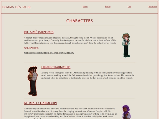 demain/cast screenshot