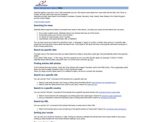 newshelp screenshot
