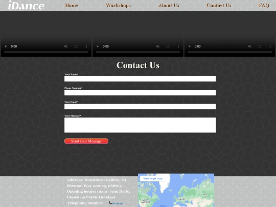 iDanceContactUs screenshot