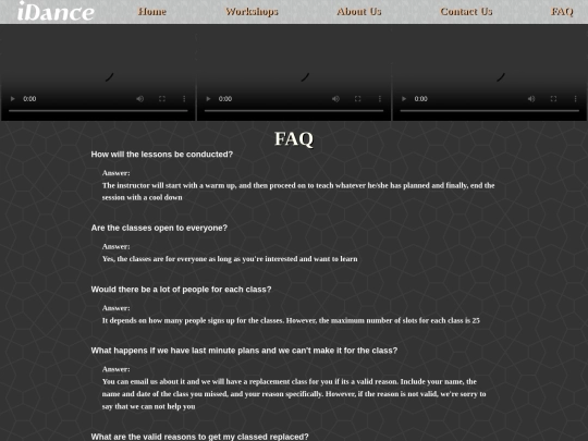 iDanceFAQ screenshot