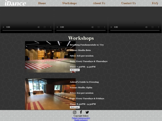 iDanceWorkshops screenshot