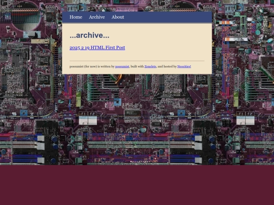 archive screenshot
