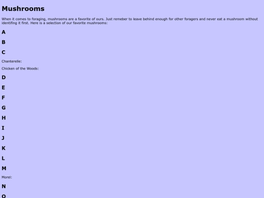 mushrooms screenshot