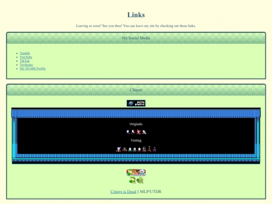 links screenshot