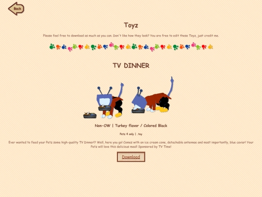 petzcadia/downloads/toys screenshot