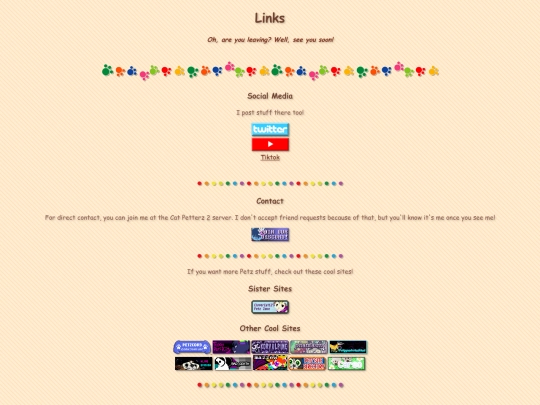 petzcadia/links screenshot