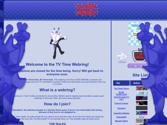webrings/tvtimewebring screenshot