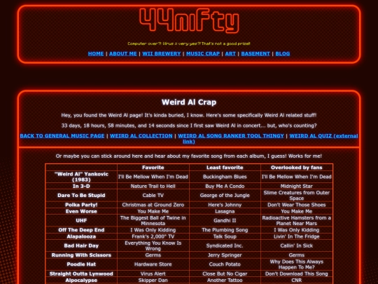 music/weird-al screenshot