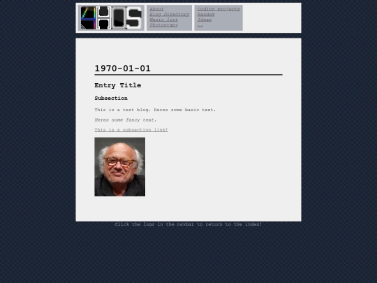 blog-template screenshot