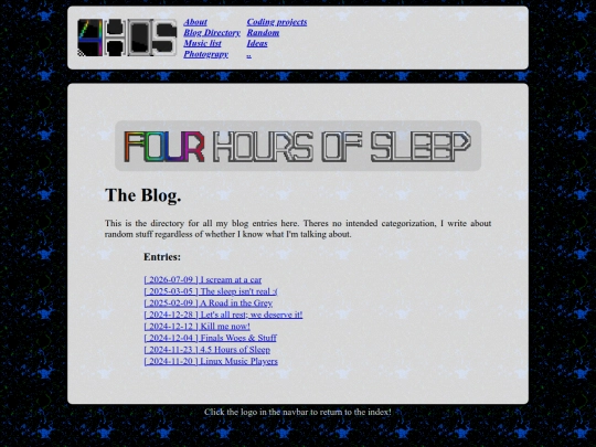blog screenshot