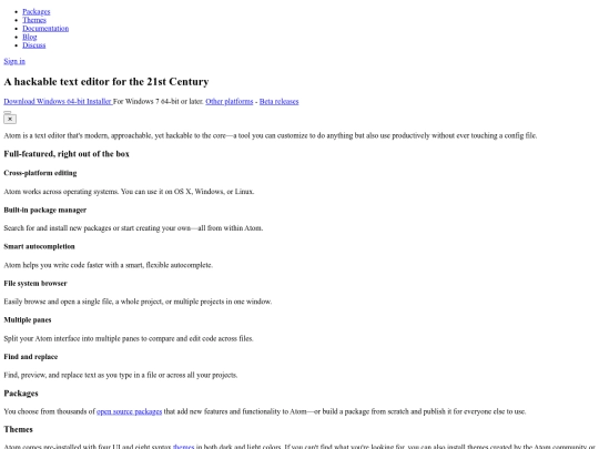 atom screenshot