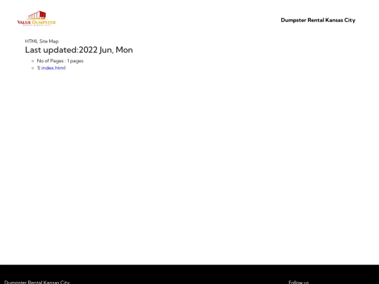sitemap screenshot