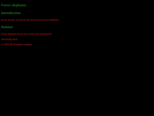 example screenshot