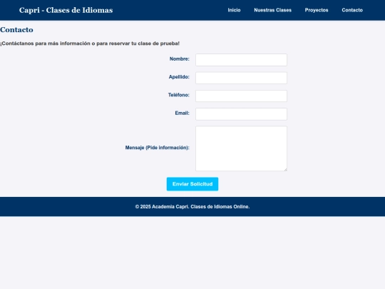 Proyecto Plantilla/ContactosProyetoCapri screenshot
