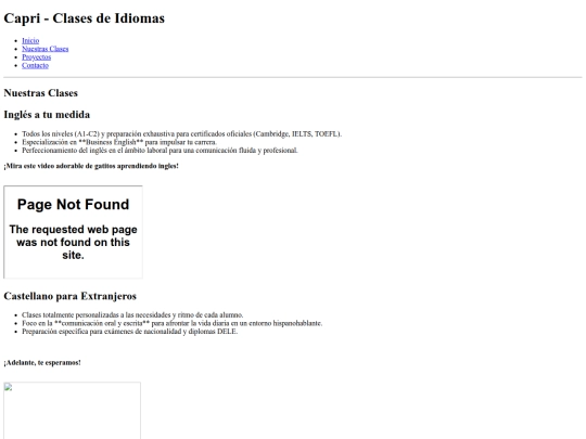 Proyecto Plantilla/NuestrasClasesPag screenshot