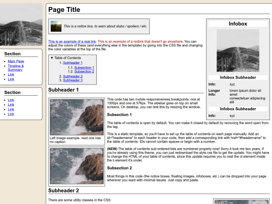 example screenshot