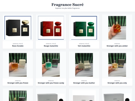 fragrance_sucre_siteginal screenshot